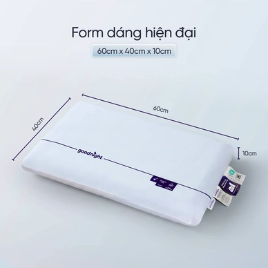 Gối ngủ sâu Memory foam 40D Goodnight Astro lõi kép - Ảnh 8