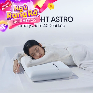 Gối ngủ sâu Memory foam 40D Goodnight Astro lõi kép - Ảnh 2