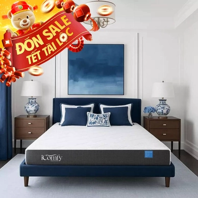 Nệm foam iComfy Coolax Plus nâng cấp điều hòa thân nhiệt dày 20cm - Thumbnail