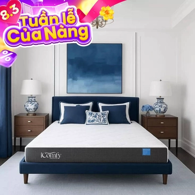 Nệm foam iComfy Coolax Plus nâng cấp điều hòa thân nhiệt dày 20cm - Thumbnail