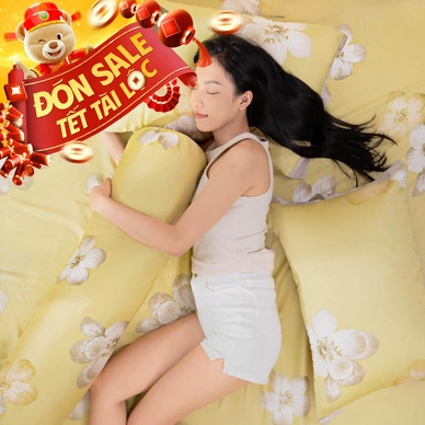 Bộ ga chun Lụa tencel cao cấp Amando Bliss 4 chi tiết mã TC002 - Thumbnail