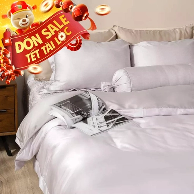 Bộ chăn ga chun chần lụa tencel cao cấp Amando Élan 5 chi tiết (TC001 và TC005) - Thumbnail