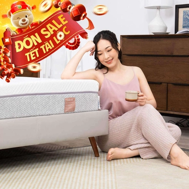 Nệm foam làm mát, kháng khuẩn nâng đỡ 5 vùng Comfy Lux 1.0 - Thumbnail