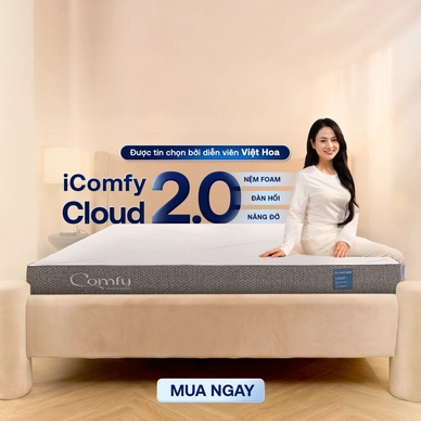 Nệm foam Comfy Cloud 2.0 siêu đàn hồi dày 15cm - Thumbnail