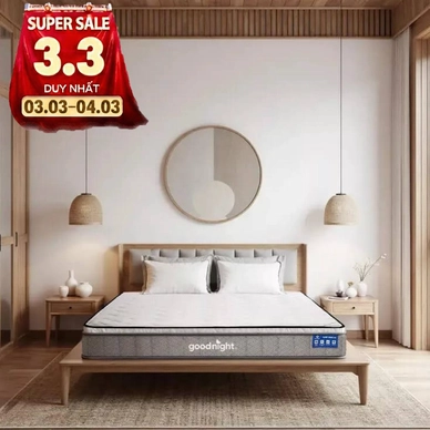 Nệm lò xo Goodnight SleepWave Hybrid (Sleep Wave 4.0) giảm tiếng ồn dày 20cm - Thumbnail