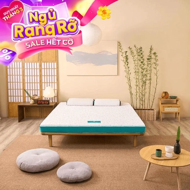 Nệm foam Nhật Bản Aeroflow Standard nâng đỡ cơ thể dày 12cm - Thumbnail
