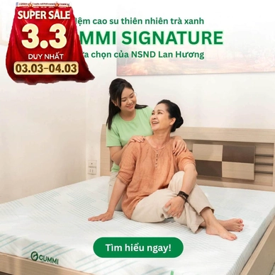 Nệm Gummi Signature – Công nghệ kép, nâng đỡ vượt trội, kháng khuẩn tối đa - Thumbnail