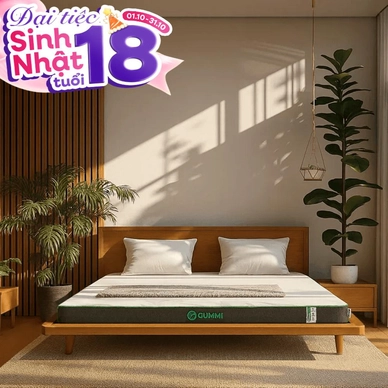Nệm cao su thiên nhiên Gummi Premium detox giấc ngủ dày 10cm - Thumbnail