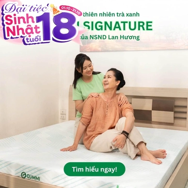 Nệm Gummi Signature – Công nghệ kép, nâng đỡ vượt trội, kháng khuẩn tối đa - Thumbnail