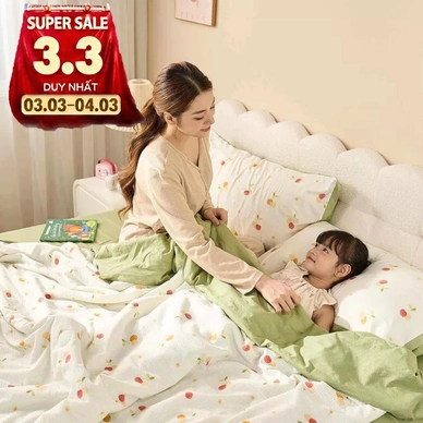 Bộ ga chun vỏ chăn Goodnight Bamboo mềm mại, điều hòa thân nhiệt - Thumbnail