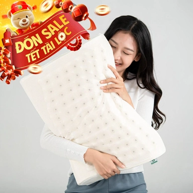 Gối cao su Gummi Oren 100% thiên nhiên massage cổ vai gáy - Thumbnail