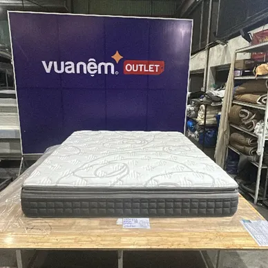 Nệm lò xo Dunlopillo de.Stress Release túi độc lập phân 5 vùng nâng đỡ chuyên sâu - Ảnh 3