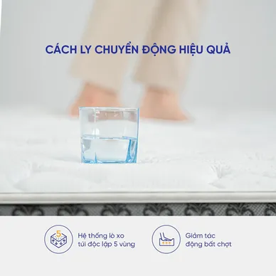 Nệm lò xo Amando Faro 5 vùng giảm đau lưng dày 35cm - Ảnh 7