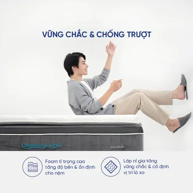 Nệm lò xo Dunlopillo Cambridge Luxe dày 34cm - Ảnh 10