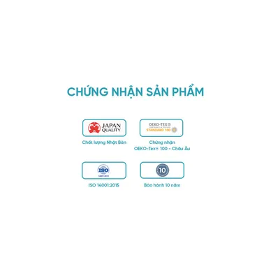 Nệm foam Nhật Bản Aeroflow Wave massage toàn diện dày 20cm - Ảnh 11