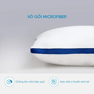 Gối lông vũ nhân tạo Doona Microfiber kháng khuẩn - Ảnh 4