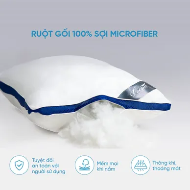 Gối lông vũ nhân tạo Doona Microfiber kháng khuẩn - Ảnh 5
