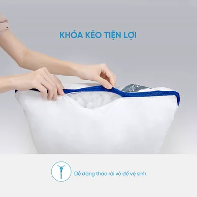 Gối lông vũ nhân tạo Doona Microfiber kháng khuẩn - Ảnh 7