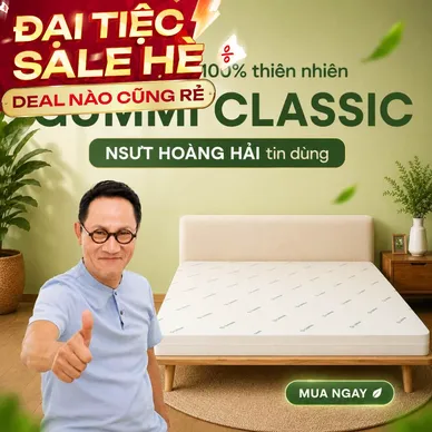 Nệm cao su thiên nhiên Gummi Classic thế hệ mới dày 5/10/15cm - Ảnh 2