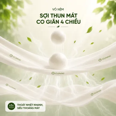 Nệm cao su thiên nhiên Gummi Classic thế hệ mới dày 5/10/15cm - Ảnh 7