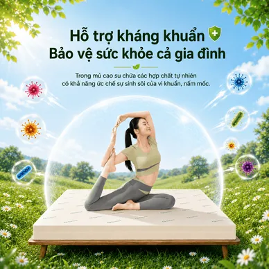 Nệm cao su thiên nhiên Gummi Classic thế hệ mới dày 5/10/15cm - Ảnh 9