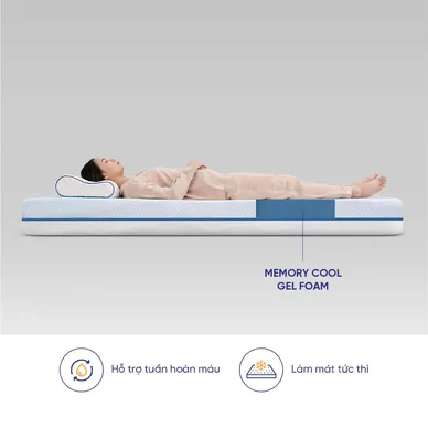 Nệm foam Amando Cool Gel Memory Casa 20cm - Ảnh 9