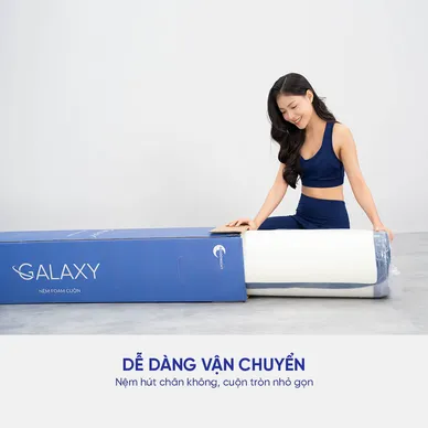 Nệm foam Goodnight Galaxy trà xanh kháng khuẩn dày 12cm - Ảnh 7