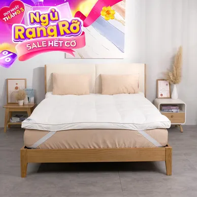 Topper lông vũ nhân tạo Doona Microfiber êm ái - Ảnh 2