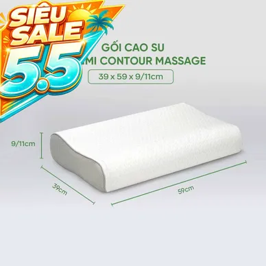 Gối cao su Gummi Contour giảm nhức mỏi, massage cổ vai gáy - Ảnh 2