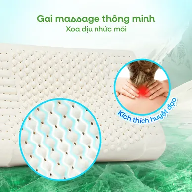 Gối cao su Gummi Contour giảm nhức mỏi, massage cổ vai gáy - Ảnh 14