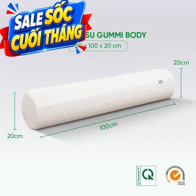 Gối ôm Cao su Gummi Body 100% thiên nhiên thoáng mát - Ảnh 2