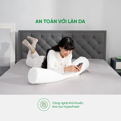 Gối ôm Cao su Gummi Body 100% thiên nhiên thoáng mát - Ảnh 8