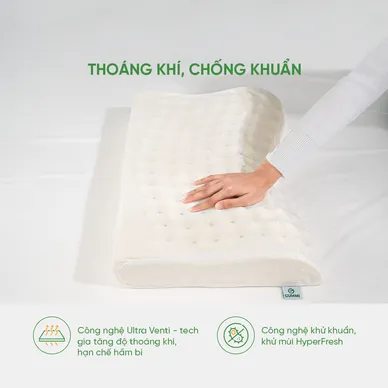 Gối cao su Gummi Oren 100% thiên nhiên massage cổ vai gáy - Ảnh 6