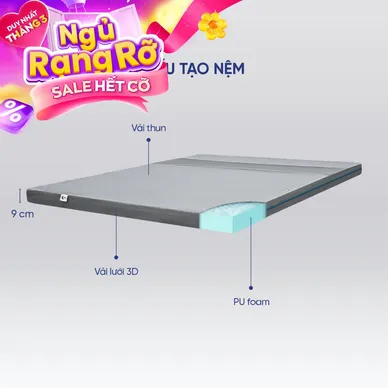 (Hàng xả tồn) Nệm foam Goodnight Osaka - Ảnh 2