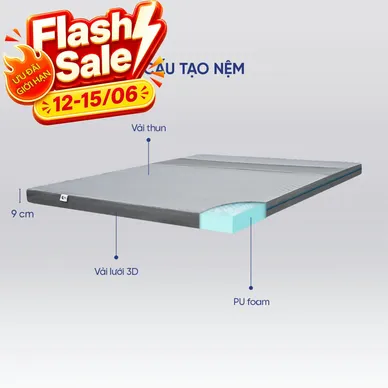 (Hàng xả tồn) Nệm foam Goodnight Osaka - Ảnh 2