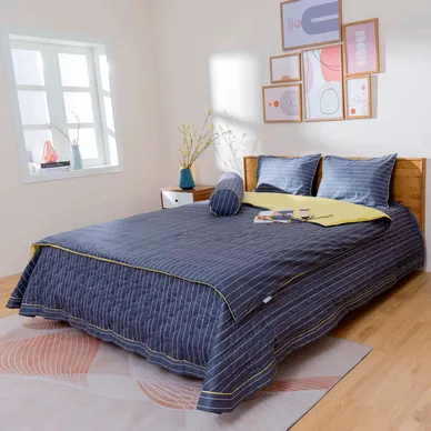 Bộ chăn ga phủ cotton Amando Dream 5 chi tiết - Ảnh 11