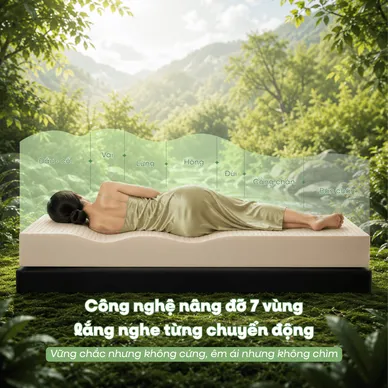 Nệm cao su cao cấp Gummi Legend nhập khẩu dày 20cm - Ảnh 5