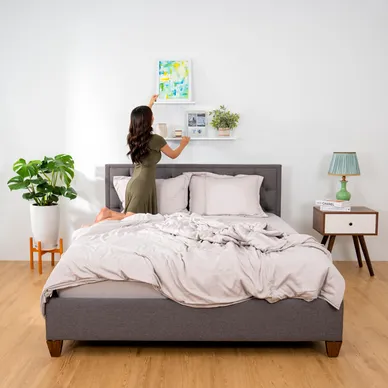 Đầu giường Amando Carpi màu xám - Ảnh 5