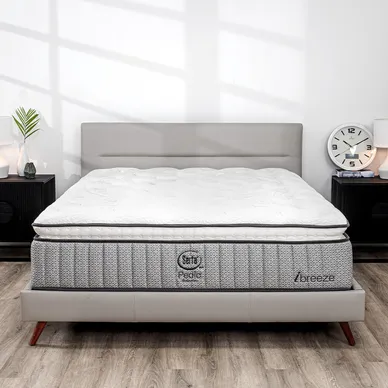 (Phiên bản giới hạn) Nệm lò xo Serta Pedic iBreeze cao cấp làm mát linh hoạt dày 41cm - Ảnh 2