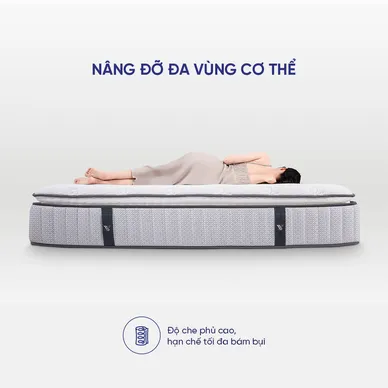 (Phiên bản giới hạn) Nệm lò xo Serta Pedic iBalance cao cấp điều hoà thân nhiệt dày 36cm - Ảnh 5