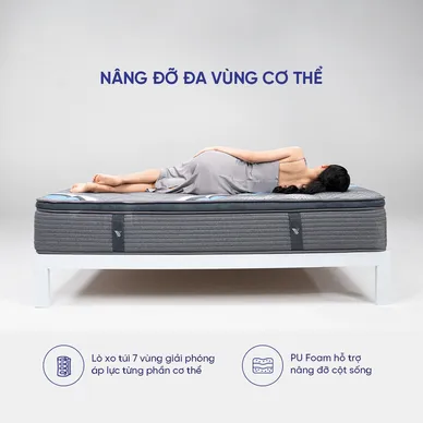 (Phiên bản giới hạn) Nệm lò xo Serta Perfect Sleeper Grand Suite cao cấp kháng khuẩn dày 30cm - Ảnh 7