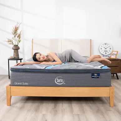 (Phiên bản giới hạn) Nệm lò xo Serta Perfect Sleeper Grand Suite cao cấp kháng khuẩn dày 30cm - Ảnh 9