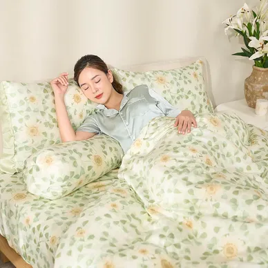 Bộ ga chun lụa tencel cao cấp Amando Bliss 4 chi tiết - Ảnh 2