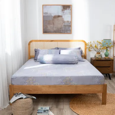 Bộ ga chun Lụa tencel cao cấp Amando Bliss 4 chi tiết mã TC003 - Ảnh 5