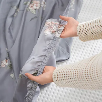 Bộ ga chun Lụa tencel cao cấp Amando Bliss 4 chi tiết mã TC005 - Ảnh 8