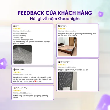 Nệm foam Goodnight Core (Akita) gấp 3 dày 8cm - Ảnh 10