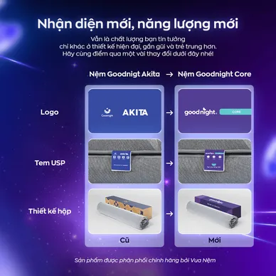Nệm foam Goodnight Core (Akita) gấp 3 dày 8cm - Ảnh 3