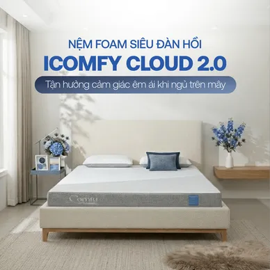 Nệm foam Comfy Cloud 2.0 siêu đàn hồi dày 15cm - Ảnh 3