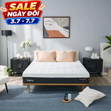(Phiên bản giới hạn) Nệm Foam Tempur Pro Plus Firm cân bằng trọng lực dày 25cm - Ảnh 2