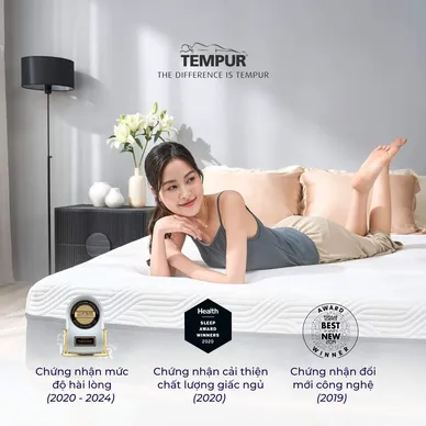 (Phiên bản giới hạn) Nệm Foam Tempur Pro Plus Firm cân bằng trọng lực dày 25cm - Ảnh 21